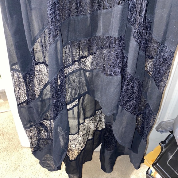 WAPI For Plus High Low Sheer Dress 1X - Picture 2 of 6